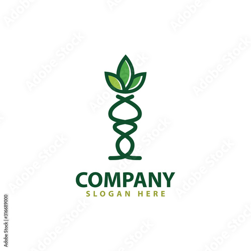 eco green logo template design vector icon illustration