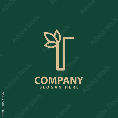 eco green logo template design vector icon illustration
