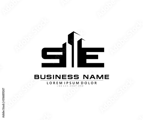 S E SE Initial building logo concept