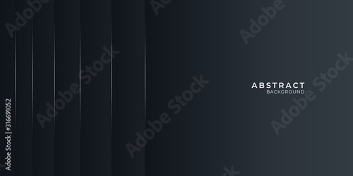 Abstract modern black lines background vector illustration presentation design. Suit for business, corporate, institution, conference, party, festive, seminar, and talks.