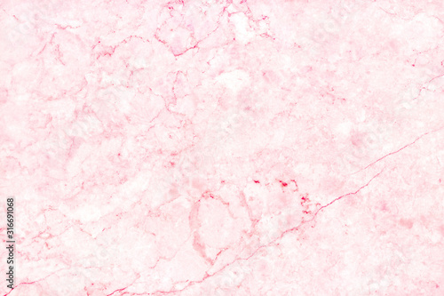 Fototapeta Naklejka Na Ścianę i Meble -  Pink marble texture background with high resolution, counter top view of natural tiles stone in seamless glitter pattern and luxurious.