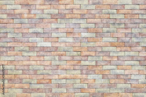colorful brick wall texture background