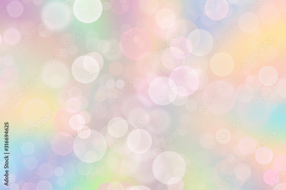 Abstract blurred soft focus bokeh of bright on pastel background. Abstract blurred soft focus bokeh of bright on pastel background.
