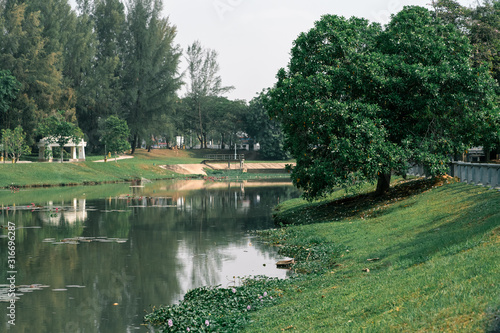 Lake view at Bandar Baru Bangi, Selangor, Malaysia.