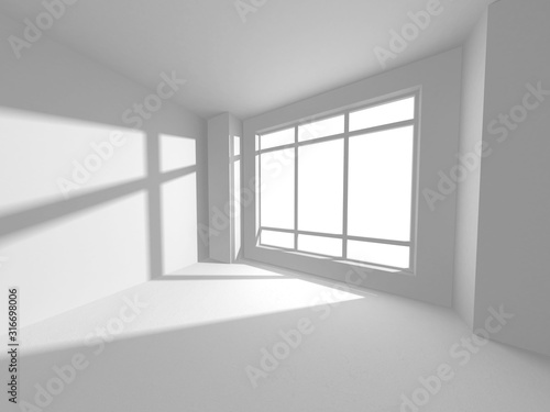 Futuristic White Architecture Design Background