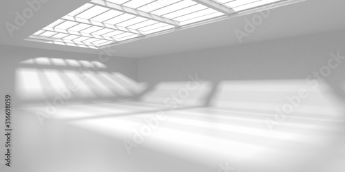 Futuristic White Architecture Design Background