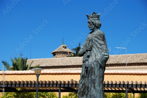 Statue of Fernando III El Santo in the old town, Baeza, Spain. photo