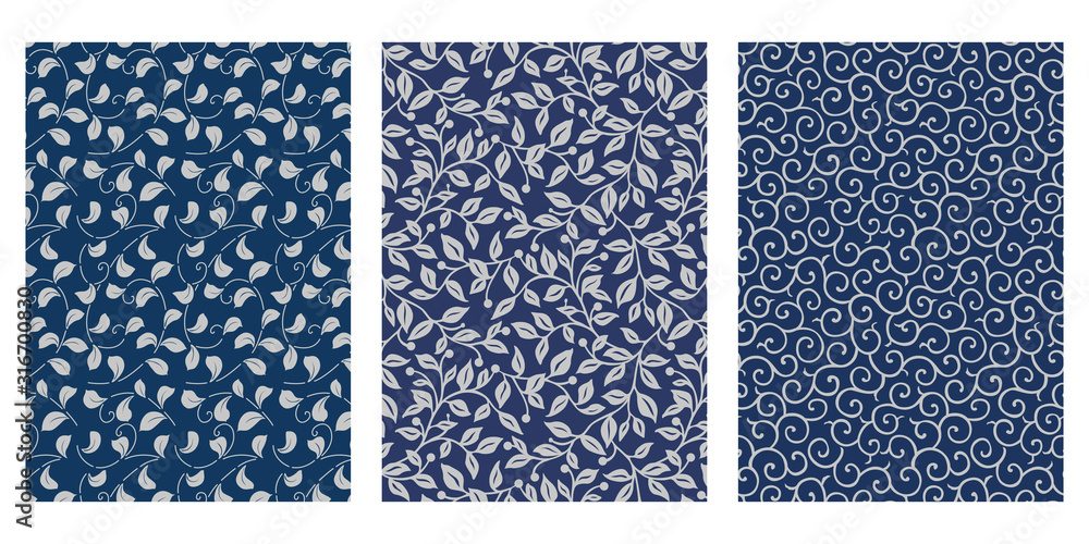Japanese Ivy Vine Abstract Vector Background Collection Japanese Ivy Vine Abstract Vector Background Collection