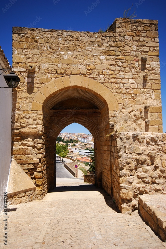 Santa Lucia gateway off the Plaza Santa Lucia in the old town, Ubeda, Spain.