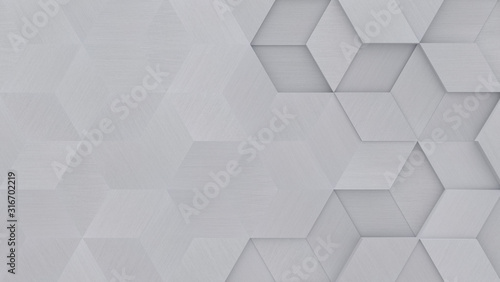 Abstract Metal Background With Copy Space (3D Illustration)