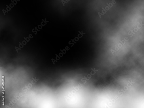 smoke effect on black background for abstract background