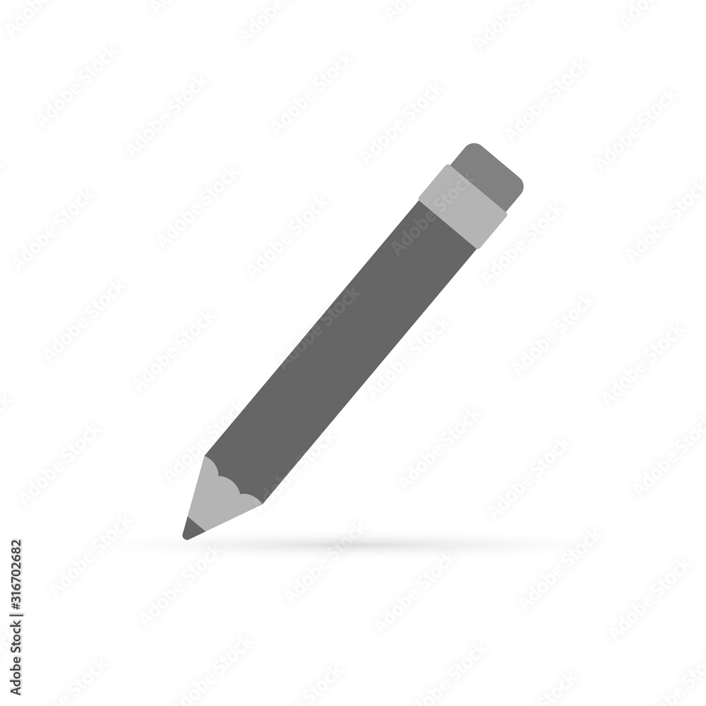 Pencil icon. Doodle drawing by hand design. School symbol. Vector stock illustration Pencil icon. Doodle drawing by hand design. School symbol. Vector stock illustration