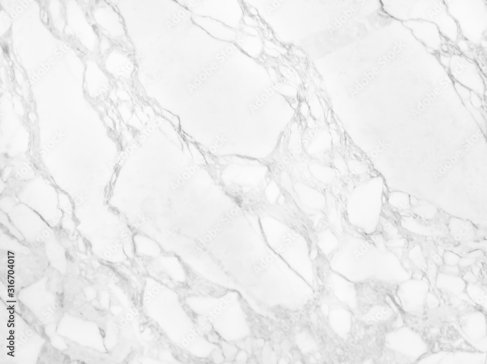 Fototapeta premium White marble texture with black veins seamless patterns abstract cracked grey background