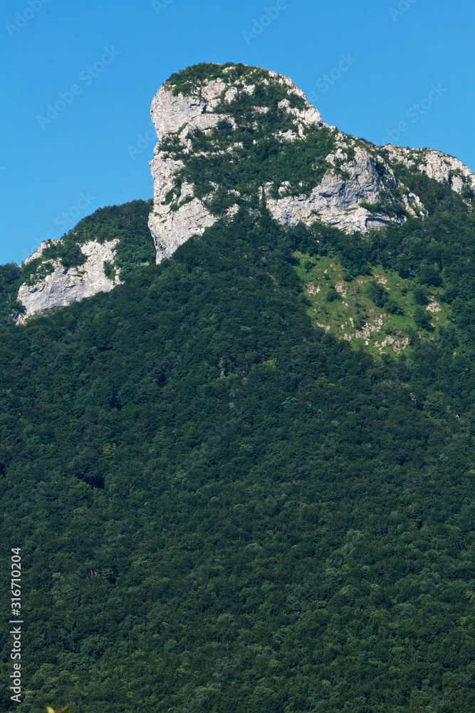Obraz premium Rocky summit of Klek mountain, Croatia