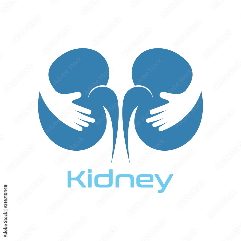 Kidney Care vector illustration design logo template symbol Stock ...