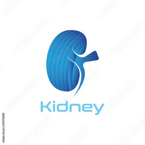 Kidney Care vector illustration design logo template symbol