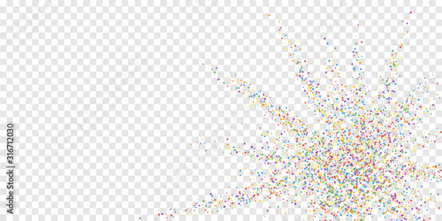 Festive confetti. Celebration stars. Colorful conf