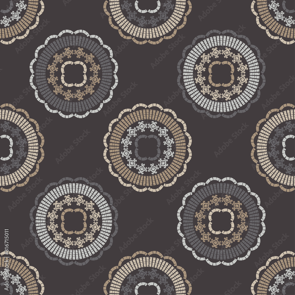 Ethnic boho ornament. Seamless pattern. Tribal motif. Vector illustration for web design or print.