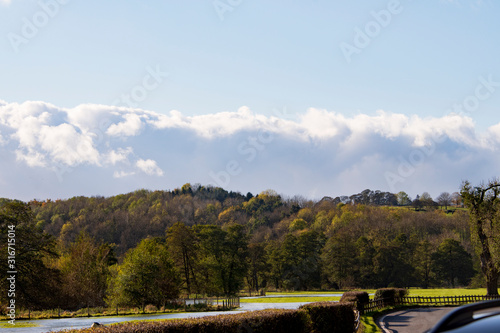 autumn landscape with river