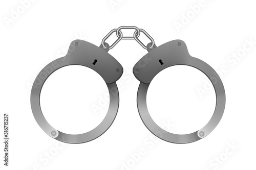 Police handcuffs.