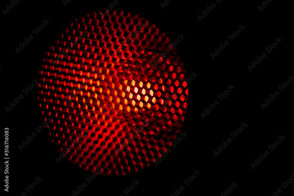 Dar metal hexagon light deals