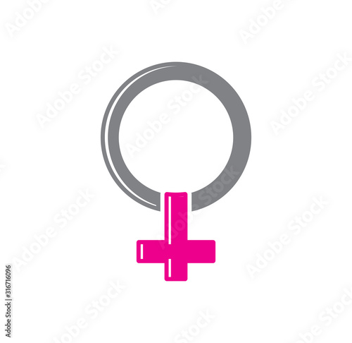Gender related icon on background for graphic and web design. Creative illustration concept symbol for web or mobile app