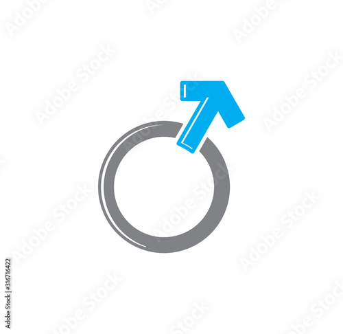 Gender related icon on background for graphic and web design. Creative illustration concept symbol for web or mobile app