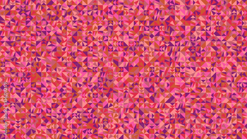 Obraz premium Random mosaic pattern desktop background - polygonal colorful abstract vector illustration