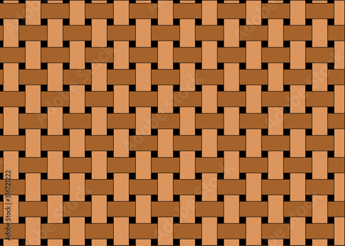 Seamless pattern with hand drawn straw braid style abstract square shapes. Vector modern style illustration for t-shirt, fabric, wrapping and wallpaper design.