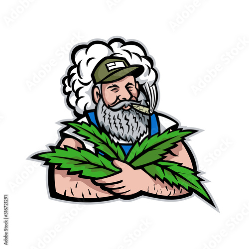 American Hemp Farmer Mascot