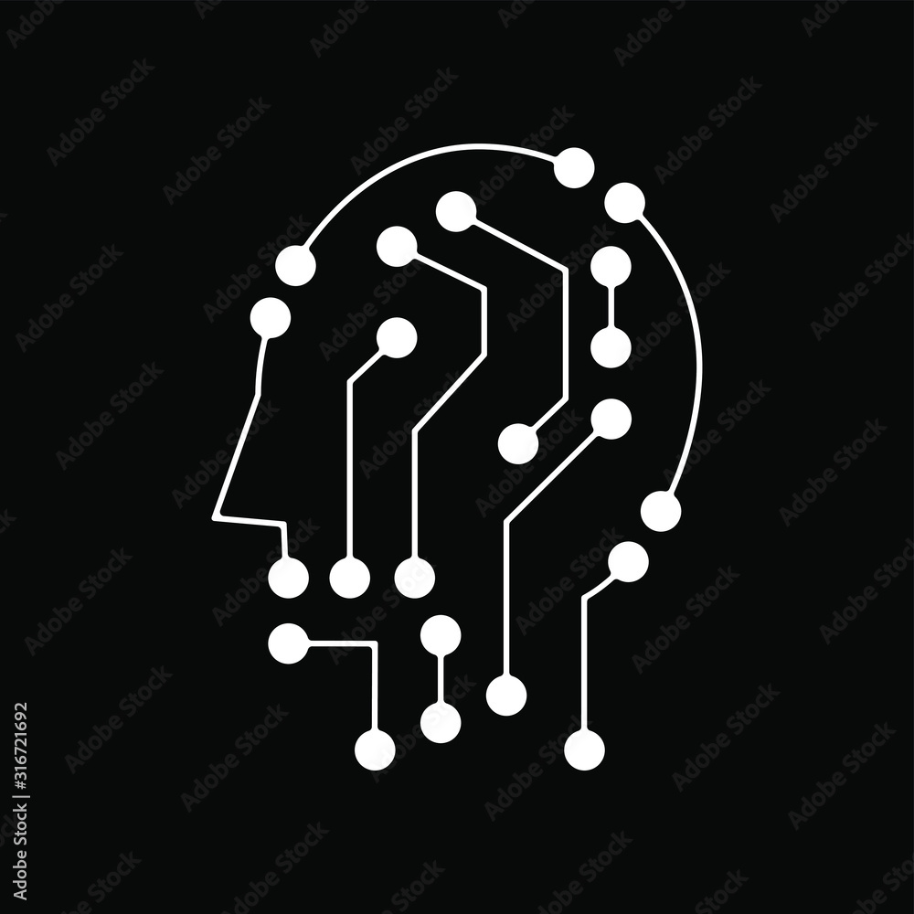 Φωτογραφία Techno head icon