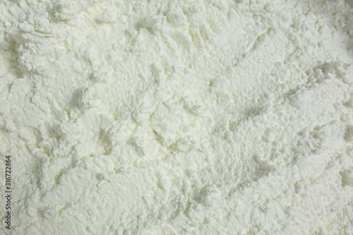 Obraz na plátně Textured white substance background