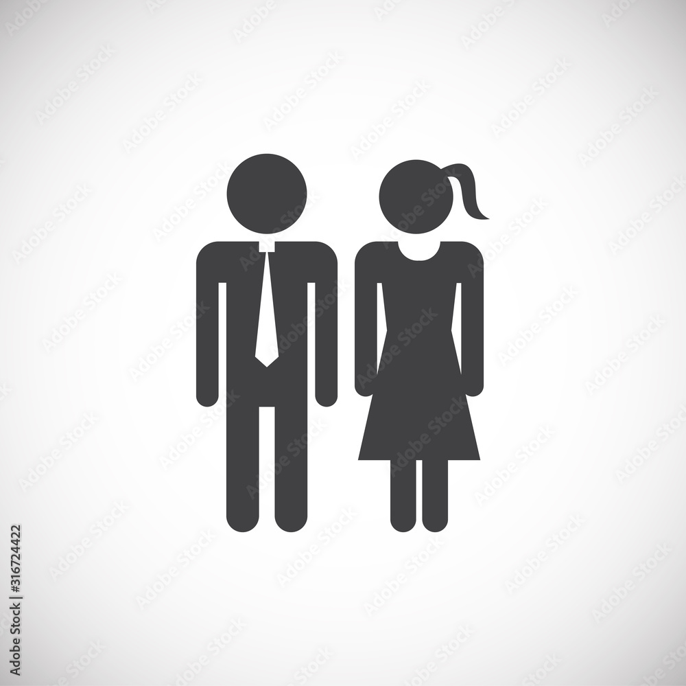 Gender related icon on background for graphic and web design. Creative illustration concept symbol for web or mobile app Gender related icon on background for graphic and web design. Creative illustration concept symbol for web or mobile app