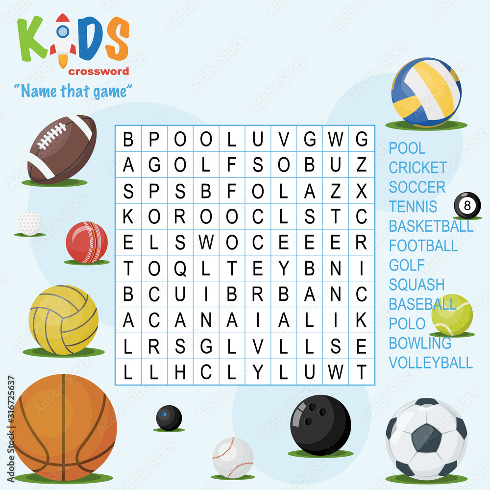 Easy crossword puzzle #39 Name that game #39 for children in elementary and Easy crossword puzzle #39 Name that game #39 for children in elementary and