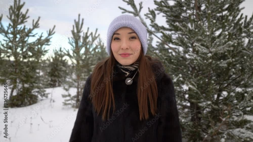 Christmas Girl.Winter woman Christmas Girl.Winter woman