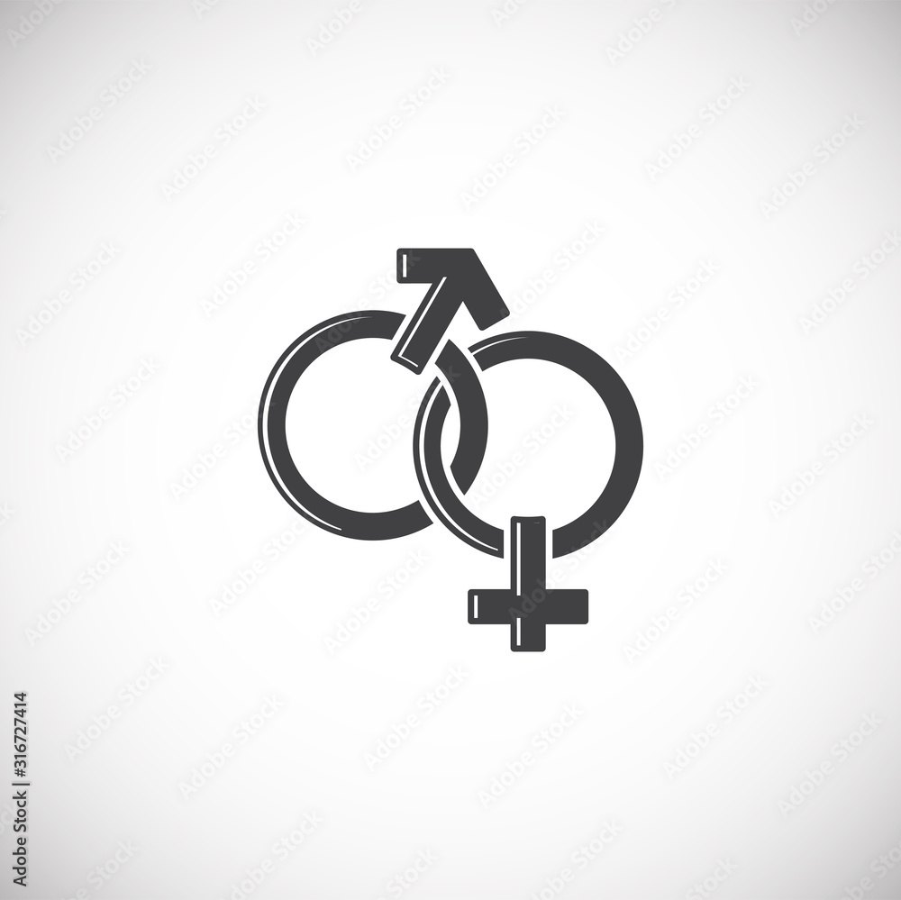 Gender related icon on background for graphic and web design. Creative illustration concept symbol for web or mobile app Gender related icon on background for graphic and web design. Creative illustration concept symbol for web or mobile app