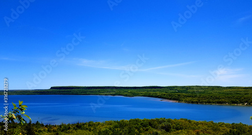 landscape with lake and blue sky © Aqua