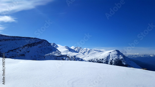 mountains in winter