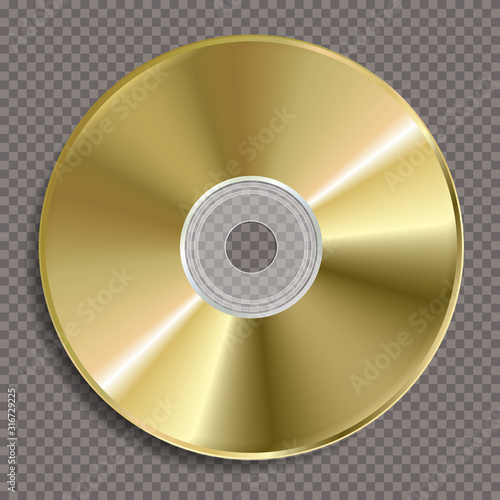 blank disc CD gold