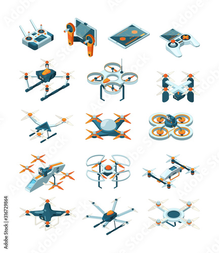 Fotografia Drones isometric