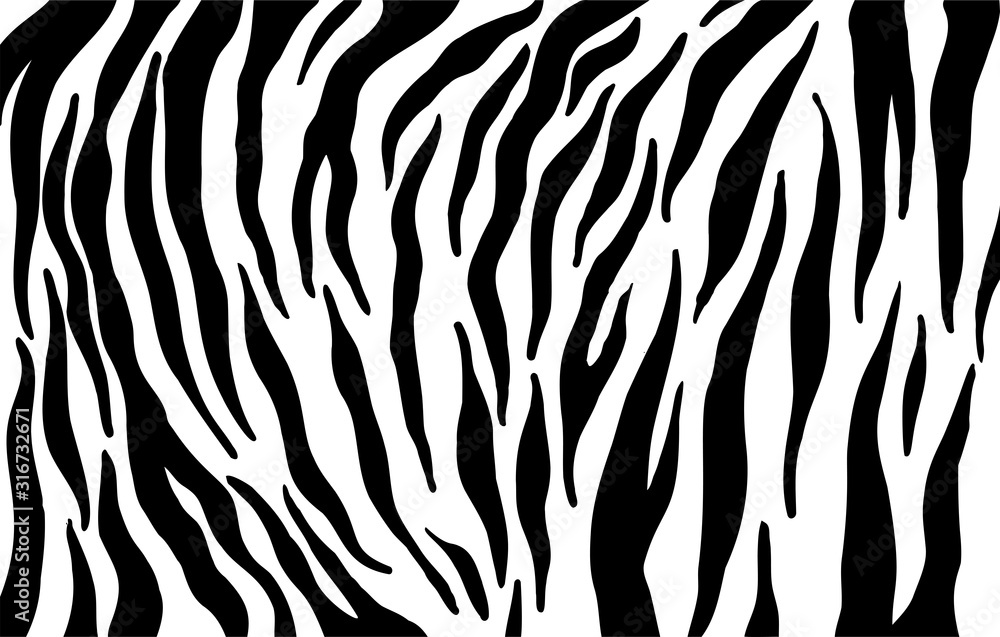 Tiger stripes pattern, animal skin texture, abstract ornament for