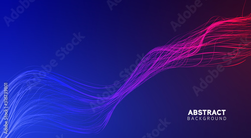 abstract lights with a background dynamic beam