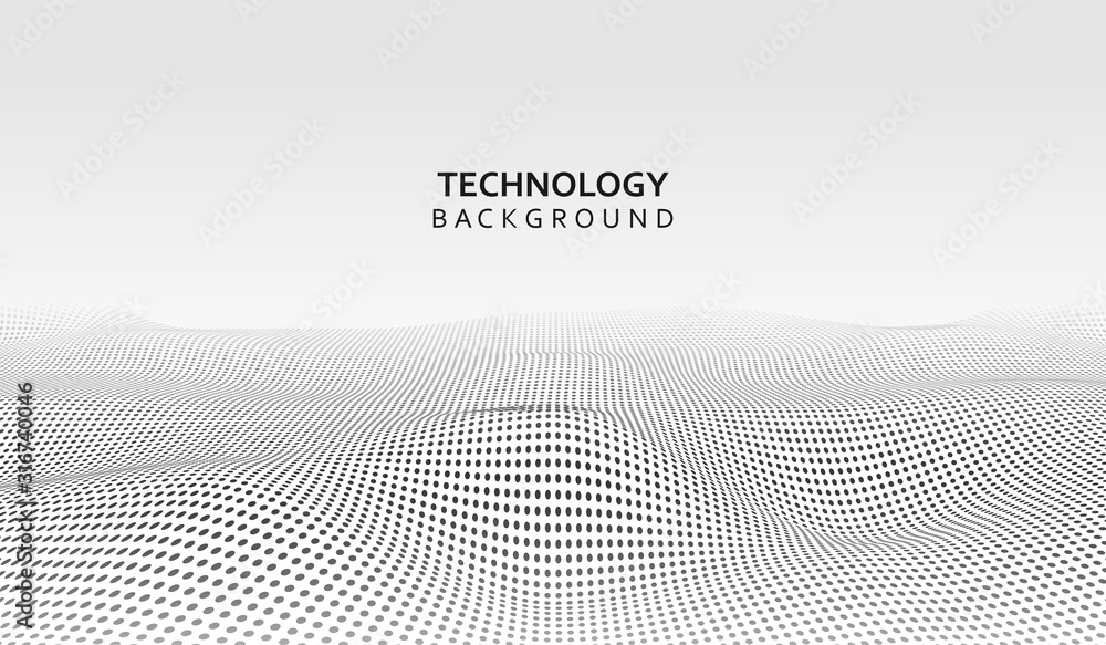 Abstract technology background. Background 3d grid.Cyber technology Ai tech wire network futuristic wireframe. Artificial intelligence