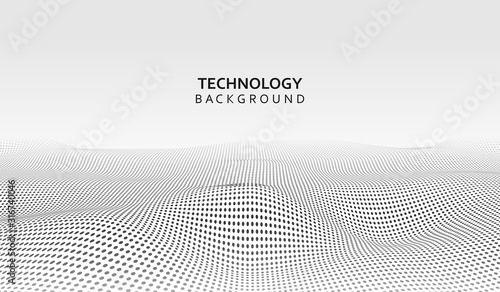 Abstract technology background. Background 3d grid.Cyber technology Ai tech wire network futuristic wireframe. Artificial intelligence