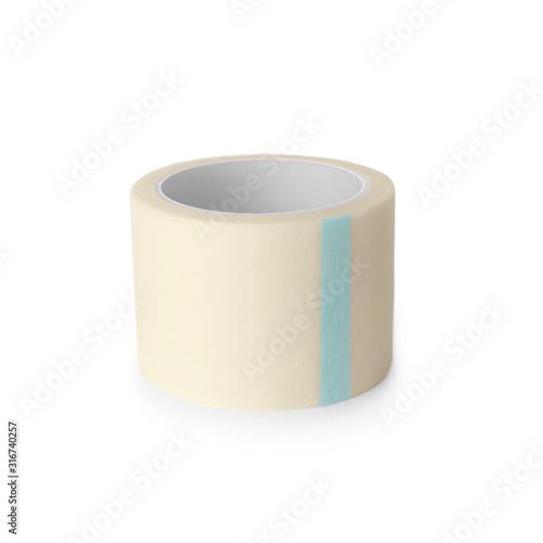 Medical sticking plaster roll isolated on white © New Africa