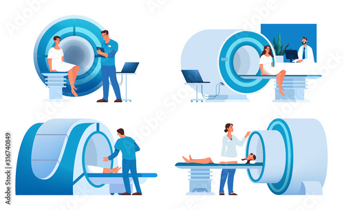 Magnetic resonance imaging advert banner or website header.