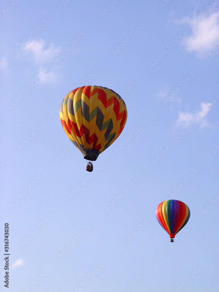 Hot air balloons take flght