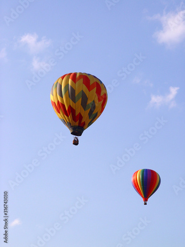 Hot air balloons take flght