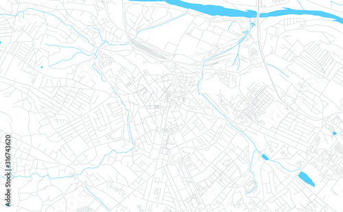 Chernivtsi, Ukraine bright vector map