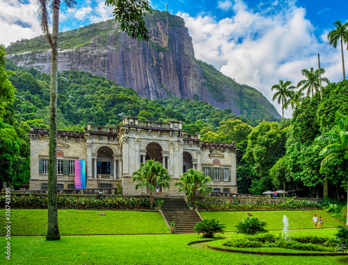 Parque Enrique Lage (Park Lage) is a public park located in Jardim Botanico neighborhood at foot of Corcovado in Rio de Janeiro,  Brazil. photo